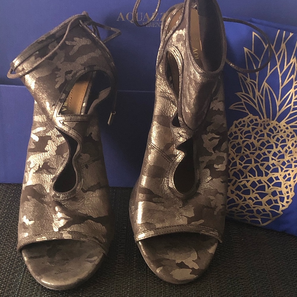 AQUAZZURA Leather Sandals